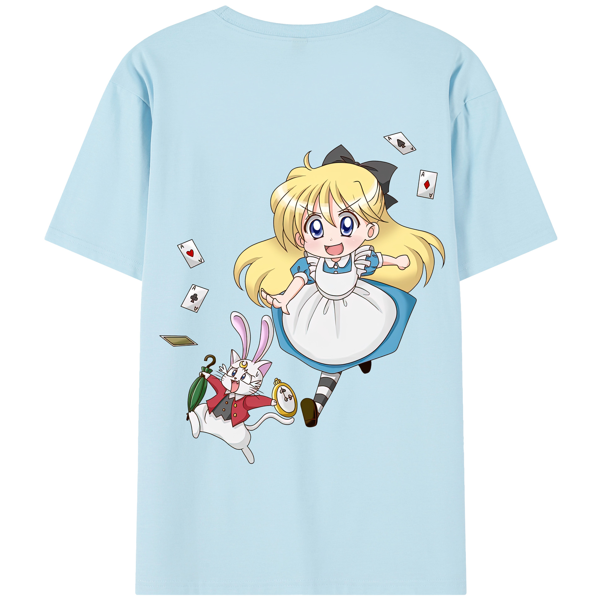 （画像用） 美少女戦士セーラームーン 愛野 美奈子 あいの みなこ Sailor Moon Aino Minako 綿100％半袖Tシャツ（背面プリント）